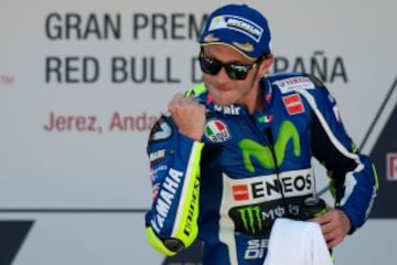 Valentino Rossi, desde la pole, dominó la carrera de principio a fin.