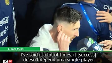 Argentina's success at World Cup not just about me - Messi