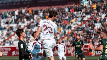 Kecojevic, durante un partido con el Albacete.