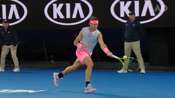 La primera 'burrada' de Nadal en 2018: latigazo marca de la casa