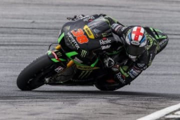 El piloto británico de MotoGP Bradley Smith, del equipo Yamaha.