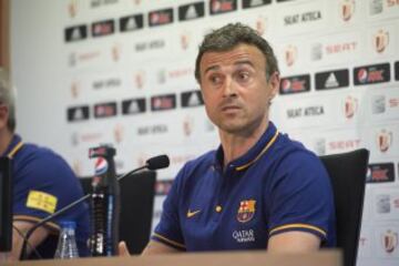 Rueda de prensa de Luis Enrique entrenador del Barcelona previa al partido de la final de la Copa del Rey 