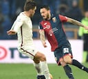 Genoa pierde como local ante Roma en el regreso de Pinilla