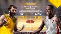 Valencia Basket vs. AS Mónaco: horario, TV, estadísticas, clasificación y pronósticos de la Euroliga