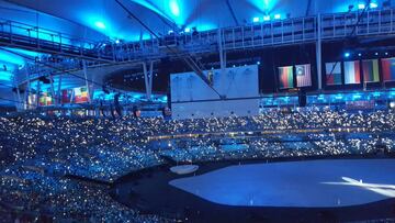 Las gradas de Maracaná tardaron en llenarse