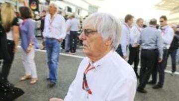 Bernie Ecclestone en el GP de Abu Dhabi.