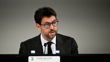 TURIN, ITALY - DECEMBER 27: Andrea Agnelli during the Juventus Shareholders' Meeting on December 27, 2022 in Turin, Italy. (Photo by Daniele Badolato - Juventus FC/Juventus FC via Getty Images)