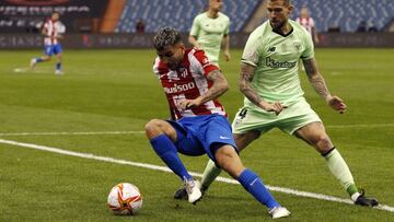 Correa, en el partido ante el Athletic.