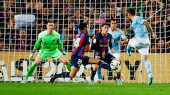 Imagen del Barcelona-Celta, en el Camp Nou.