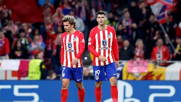 Griezmann y Morata, en el Atlético-Inter