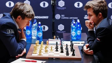 Magnus Carlsen sufre para hacer tablas en la novena