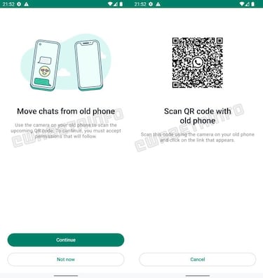 WhatsApp te ayudará a enviar tus chats a tu nuevo móvil con un código QR