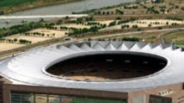 <B>EN LA CARTUJA</b>. Vista aérea del Estadio Olímpico de La Cartuja.