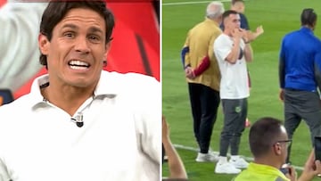 Edu Aguirre se calienta por el gesto de Casadó con el himno del Madrid en la final de Copa