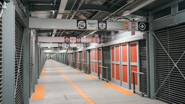 Interior de la Estación Danubio de Transmilenio.