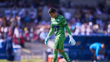 Julio Gonzalez of Pumas during the Quarter final second leg match between Pumas UNAM and Monterrey as part of the Liga BBVA MX, Torneo Apertura 2024 at Olimpico Universitario Stadium on December 01, 2024 in Mexico City, Mexico.