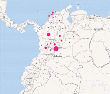 Mapa de casos y muertes por coronavirus por departamentos en Colombia: hoy, 1 de julio