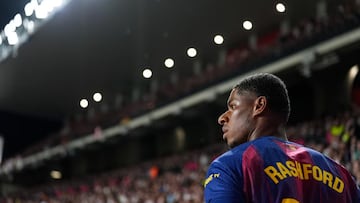 Rashford, a fuego lento