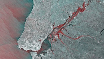 Imágenes satelitales muestran la intensidad de las lluvias en España de las últimas semanas