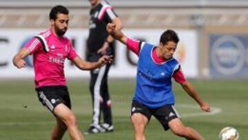 Chicharito será protagonista el sábado ante el Valencia.