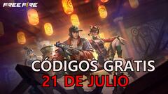 Free Fire | Códigos de hoy domingo 21 de julio de 2024: recompensas gratis