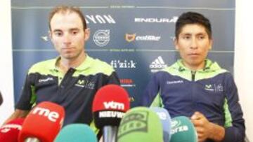 Nairo y Valverde: “Iremos al ataque en nuestro terreno”