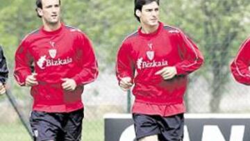 <b>APURAN LOS PLAZOS. </b>Etxeberria, Aduriz y Expósito llevan dos semanas largas trabajando al margen de la plantilla.