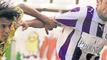 <b>REMONTADA. </b>El Cádiz supo sobreponerse a los goles del Valladolid en dos ocasiones y sumó un punto en su visita al líder.