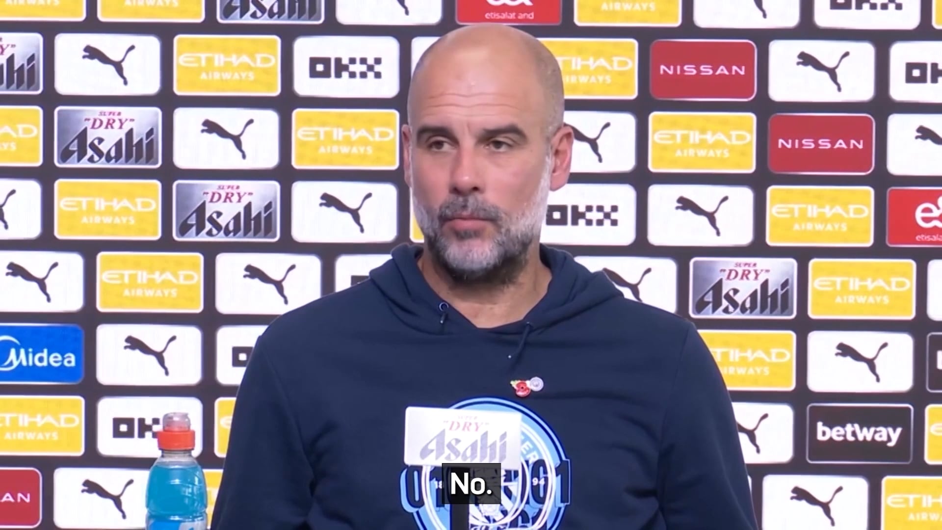 La respuesta cortante de cinco palabras de Guardiola para silenciar la rueda de prensa