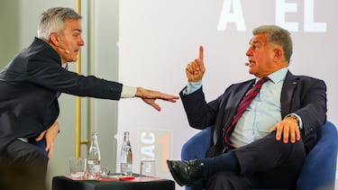 09/03/26 ELECCIONES BARCELONA PRESIDENTE
DEBATE ELECTORAL ENTRE LOS DOS CANDIDATOS
JOAN LAPORTA Y VICTOR FONT ORGANIZADO POR EL GRUPO GODO Y MEDIADO POR JORDI BASTE