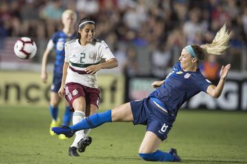 México cayó 6 goles por 0 ante Estados Unidos en el primer partido para ambas escuadras del Campeonato Femenil del Premundial de Concacaf; Morgan y Rapinoe brillan.