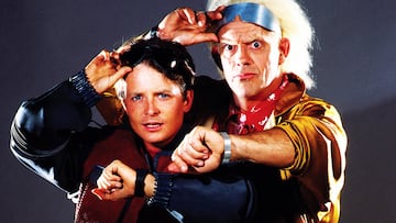 regreso al futuro back to the future marty mcfly michael j fox emmett brown christopher lloyd