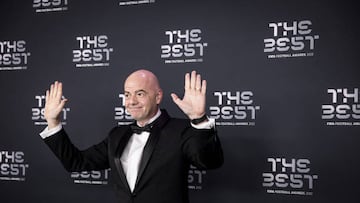 PARIS, FRANCE - FEBRUARY 27: Giovanni Infantino, President of FIFA attends The Best FIFA Football Awards 2022 on February 27, 2023 in Paris, France. (Photo by Sathiri Kelpa/Anadolu Agency via Getty Images)
