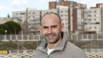 Paco Jémez en la ciudad deportiva del Rayo Vallecano.