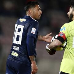 La fuerte discusión entre Jara y Herrera tras el primer tiempo