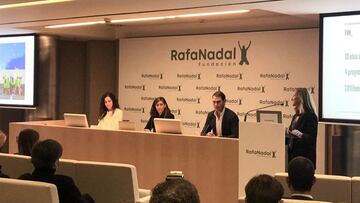 Rafa Nadal, en un acto de su Fundaci&oacute;n.