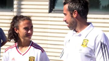 Nahikari junto a Jorge Vilda.