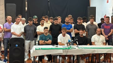 Los jugadores del Torremolinos.