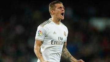 El centrocampista alem&aacute;n del Real Madrid, Toni Kroos, durante un partido.