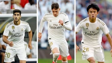 Asensio, Valverde y Kubo.