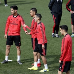 El Madrid prepara su partido ante el Ajax