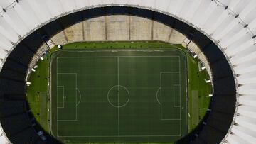 AME3772. RÍO DE JANEIRO (BRASIL), 03/11/2023.- Fotografía aérea que muestra al Estadio Maracaná, que acogerá la final de la Copa Libertadores entre Boca Juniors y Fluminense, hoy, en Río de Janeiro (Brasil). Boca Juniors y Fluminense disputarán este sábado la final de la Copa Libertadores en el Estadio Maracaná de Río de Janeiro. EFE/ Antonio Lacerda
