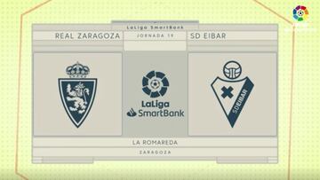 Resumen y gol del Zaragoza vs Eibar de LaLiga SmartBank