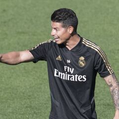 James se recupera de un golpe y estará disponible vs Mallorca