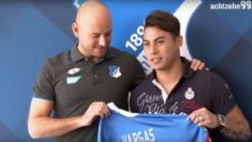 Eduardo Vargas fue presentado esta tarde como nuevo refuerzo de Hoffenheim.