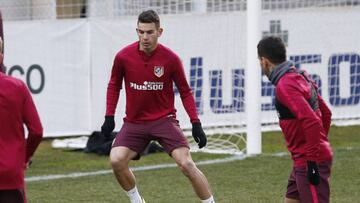 Lucas, entren&aacute;ndose ayer.