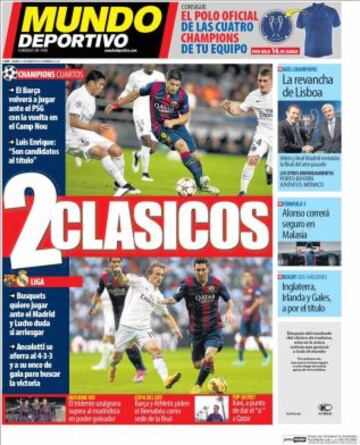 Portadas de la prensa deportiva