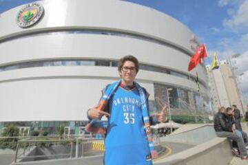Aficionado turco de los Oklahoma City Thunder.