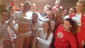 La celebración del Madrid en el Clásico llega al fútbol femenino