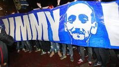 Concentraci&oacute;n de Riazor Blues tras la muerte de Jimmy. 